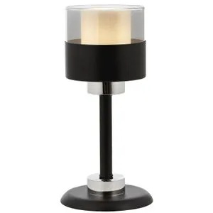 Stona Lampa ML-4288-1BSY u Crno-Srebrnoj Boji