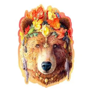 Stylish Bear Wooden Puzzle L (250 Pieces)
