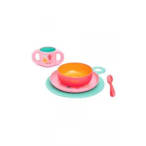 Suavinex Set Za Hranjenje +6M  Za Devojčice Roze
