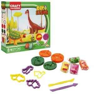 Sunman plastelin set Dinosaurusi, 14 delova