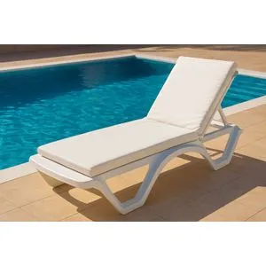 Sunny - White White Sunlounger Cushion