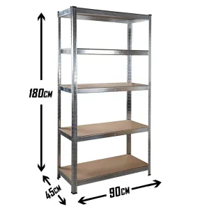 SuperHome 180x90x45cm 175Kg Metalna Montažna Polica