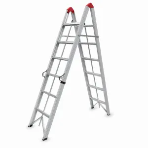 SuperStep Duple Sklopive Štapne Alu Merdevine 2x6 218cm
