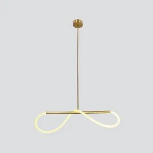 Supreme Viseća Lampa 80cm Zlatna 18W LED 3000K
