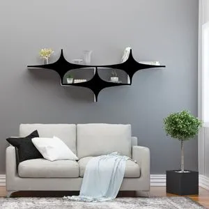 Susen 3 - Black Black
White Wall Shelf
