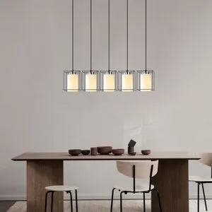 Swank - 702-5S1 Black Chandelier