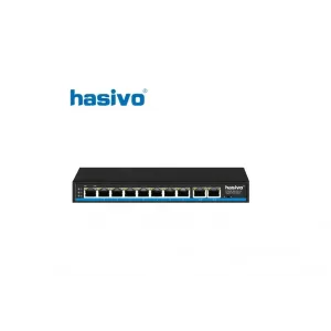 Switch 10/100/1000 10 port Hasivo S1100P-8G-2G-Ai-120W