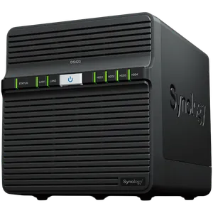 Synology DiskStation DS423, Tower, 4-Bays 3.5'' SATA HDD/SSD, CPU 4-core 1.7 GHz, 2 GB DDR4 non-E...