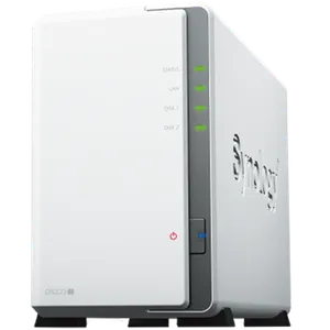 Synology DS223j, Tower, 2-bays 3.5'' SATA HDD/SSD, CPU 4-core 1.7 GHz; 1 GB DDR4 non-ECC; 1 x RJ-...