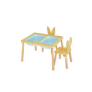 Table and 2 Chairs - Blue Blue Kid's Table Set