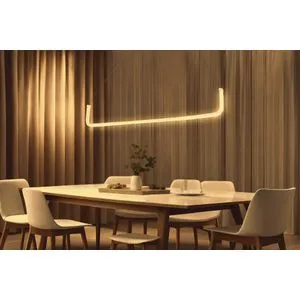 Tadpole - White, Yellow Light White Chandelier