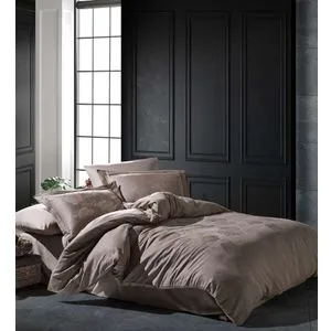 Talia - Mink Mink Satin Double Quilt Cover Set
