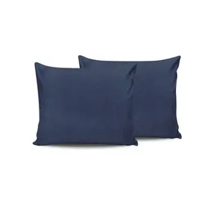 Tamno Plava Posteljina za Jastuke (Set od 2 komada)