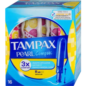 Tampax Pearl Compak, REGULAR, tamponi, 16 kom