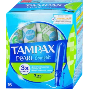 Tampax Pearl Compak SUPER, S tamponi, 16 kom