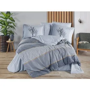 Tanya - Indigo Indigo Poplin Double Quilt Cover Set