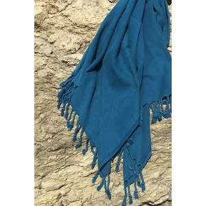 Taslanmis - Petrol Blue Petrol Blue Fouta (Beach Towel)