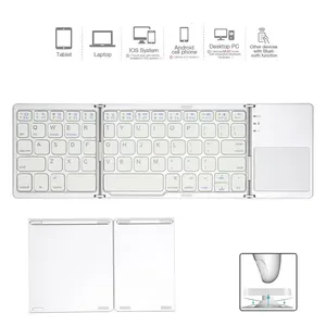 Tastatura Wireless sa touchpadom rasklopiva bela