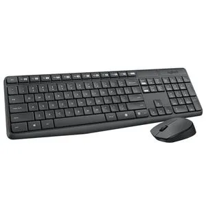 Tast+Mis USB Wireless Logitech MK235 YU Wireless Desktop Black