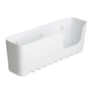TATAY KUPATILSKA POLICA VAKUUM  30X8,5X11CM PP BELA STANDARD 4520201