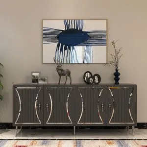 Tean - Anthracite, Silver Anthracite Konsole