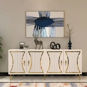 Tean - White, Gold White
Gold Console