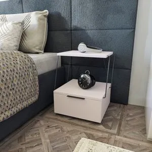Tekoba - White White Nightstand