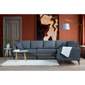 Tempo Corner Right (L3+3) Dark Grey Corner Sofa