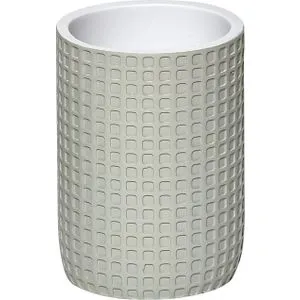 TENDANCE ČAŠA ZA ČETKICE 10,3CM POLIRESIN SIVA 61102144
