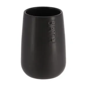 TENDANCE ČAŠA ZA ČETKICE BATH 12,2X8,5CM KERAMIKA CRNA 6193237