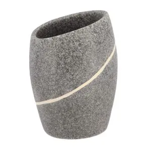 Tendance čaša za četkice stone effect 9.8x7.2x6.5 cm poliresin siva 61153180