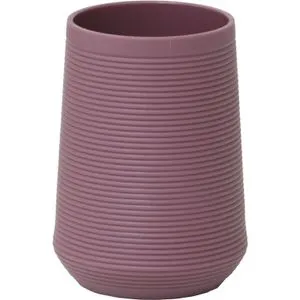 TENDANCE ČAŠA ZA ČETKICE ZA ZUBE PRUGE 10,5CM ABS LJUBIČASTA 61111171