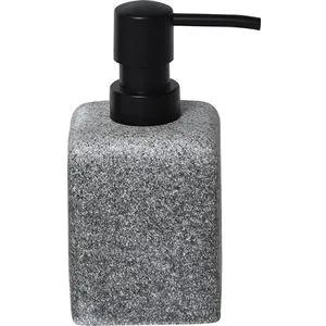 TENDANCE DOZER ZA SAPUN SQUARE 7X7X15CM POLIRESIN SIVA  6294180