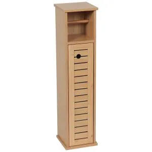 Tendance držač toalet papira sa Ostavom Trinidad 18X18X75 Cm Mdf Bamboo 9912764