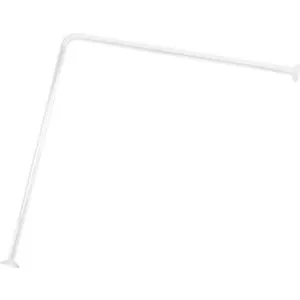TENDANCE DRŽAČ ZA ZAVESE ZA KADU 0X80X80CM ALUMINIJUM BELA 2102100