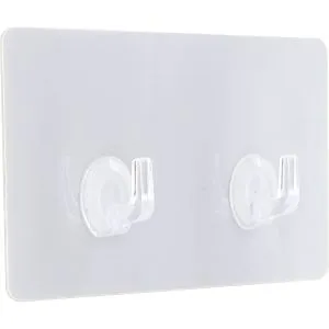 Tendance dvostruka samolepljiva kukica 8 x 2 x 14,5 ps/pvc bela 9067100