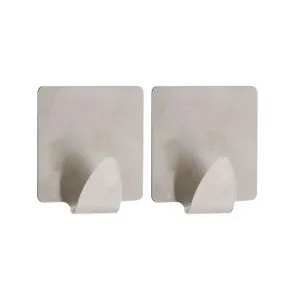 Tendance set 2 cetvrtaste kukice 3m 3,5 x 1,7 x 3,8 metal hrom 9051102