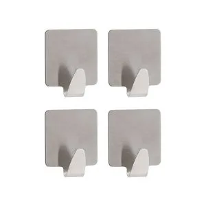 Tendance set 4 cetvrtaste kukice 3m 2,5 x 1,7 x2,5 metal hrom 9050102