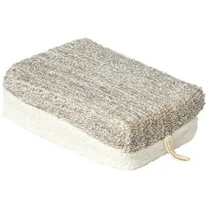 TENDANCE SUNDJER ZA KUPANJE VELIKI 9X4X14CM TKANINA/BAMBUS SIVO SMEĐA 75502233