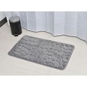 TENDANCE TEPIH ZA KUPATILO 50X80 CM MEMORIJSKA PENA MIKROFIBER SIVA 7718N183