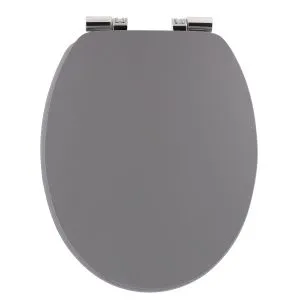 Tendance wc daska mdf sa metalnim okovima soft close 37,5x46 cm siva 4111180