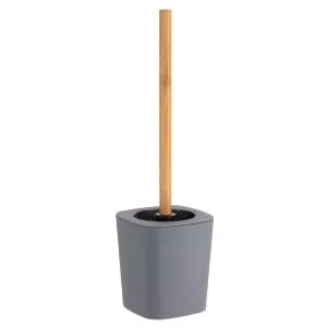 TENDANCE WC ČETKA 11,5X11,5X38CM ABS/BAMBUS SIVA 66110180