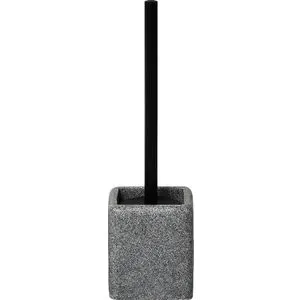 TENDANCE WC ČETKA SQUARE 10,3X10,3X35,5 CM POLIRESIN SIVA 6694180