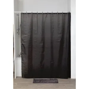 TENDANCE ZAVESA ZA KADU 180X200CM SA KUKICAMA POLIESTER CRNA 1204103