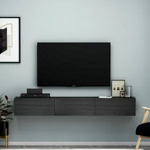 Terra - Black Black TV Stand