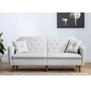 Terra - Cream Cream 3-Seat Sofa-Bed