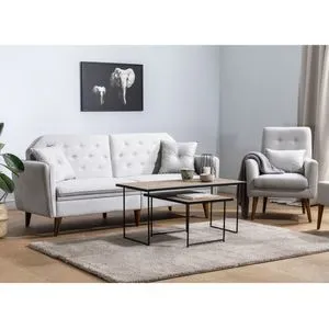 Terra-TKM05-1005 Cream Sofa-Bed Set