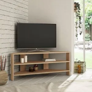 Thales Corner - Oak Oak TV Stand