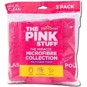 The Pink Stuff Multi-Clean  Microfibre cloths 3/1
