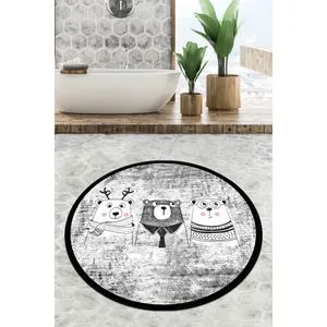 Three Bears Circle Djt 100 Multicolor Bathmat